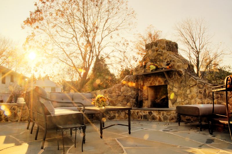 Flagstone Patio Installation