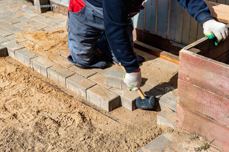 Pavers Installation in Progress