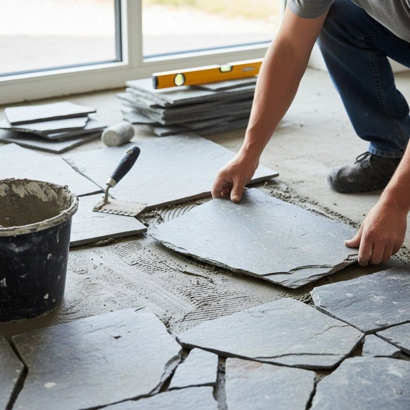 Slate Hardscape Installation